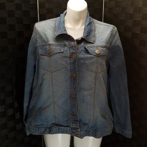 4x 26/28 plus size denim jean jacket